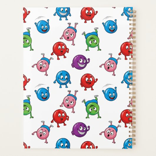 Kleurrijke Cirkeltekens Planner (Achterkant)