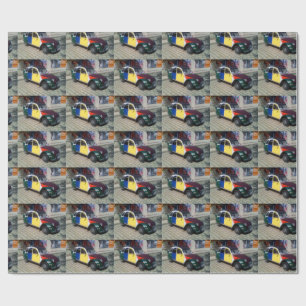 Kleurrijke Citroen 2 CV Cadeaupapier
