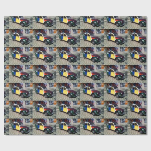 Kleurrijke Citroen 2 CV Cadeaupapier (Vlak)