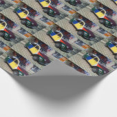 Kleurrijke Citroen 2 CV Cadeaupapier (Hoek)