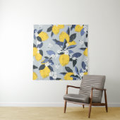 Kleurrijke citroenen: Citrus bloemmotief Wandkleed (In situ)