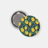 Kleurrijke citroenen: met de hand getekende levend magneet (Voorkant / Achterkant)