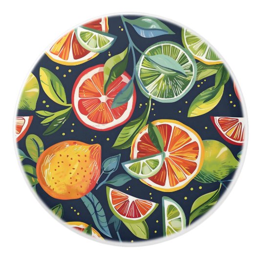 Kleurrijke citrus keramische knoppen (Voorkant)