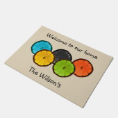 Kleurrijke Citrus Slices door Mat (Schuin)