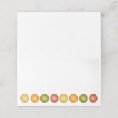 Kleurrijke Citrus thema tafel Kaarten Plaatskaartje (Buitenkant ongevouwen)