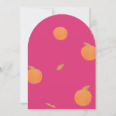 Kleurrijke citrus trouwkaart met een vet ontwerp kaart (Achterkant)