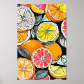 Kleurrijke Citrus unframed Poster (Voorkant)