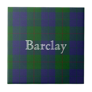 Kleurrijke Clan Barclay Tartan Plaid Custom Tegel Tegeltje
