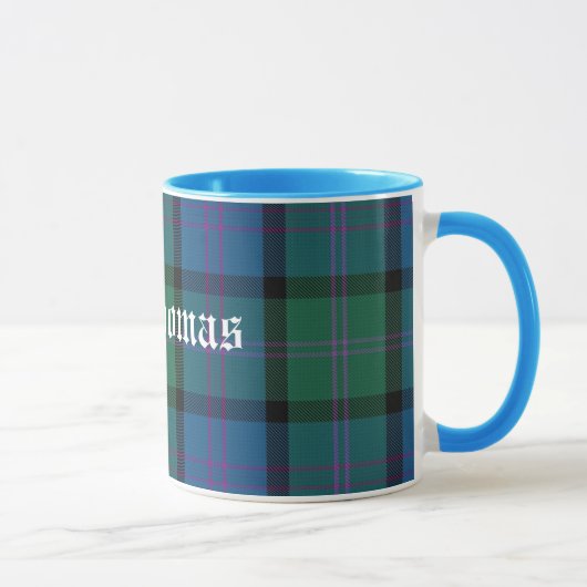 Kleurrijke Classic MacThomas Tartan Plaid Mok (Rechts)