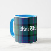 Kleurrijke Classic MacThomas Tartan Plaid Mok (Voorkant links)