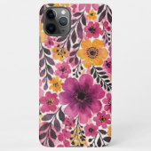 Kleurrijke Classy Delicate Waterverf Flowers iPhone Hoesje (Achterkant)