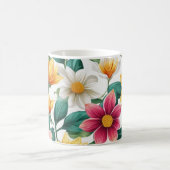 Kleurrijke Classy Fun Bloemen Voorjaarsbloem Patro Koffiemok (Center)