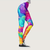 Kleurrijke Cloudscape Art Leggings (Rechts)