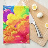 Kleurrijke Cloudscape Art Theedoek (Quarter Fold)