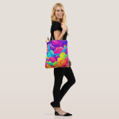 Kleurrijke Cloudscape Art Tote Bag (Op model)