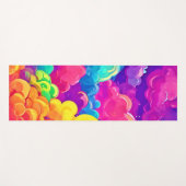 Kleurrijke Cloudscape Art Yogamat (Voorkant (horizontaal))