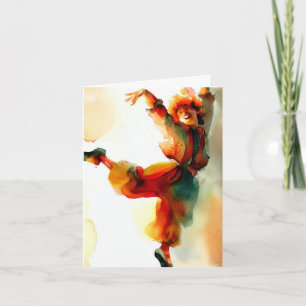 Kleurrijke Clown Birthday Kaart voor kinderen