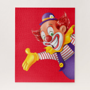 Kleurrijke clown Face Legpuzzel