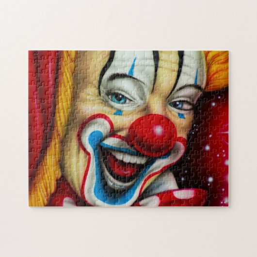 Kleurrijke clown Face Legpuzzel (Horizontaal)