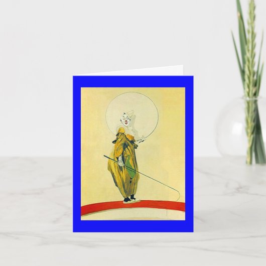 KLEURRIJKE CLOWN KAART w / CLOWN'S PRAYER! (Voorkant)