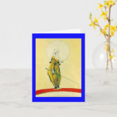 KLEURRIJKE CLOWN KAART w / CLOWN'S PRAYER! (Gele Bloem)