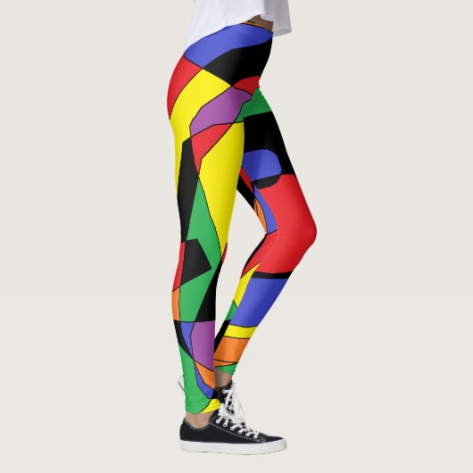 Kleurrijke clown Leggings (Rechts)