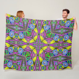 Kleurrijke Clown Mandala Fleece Deken