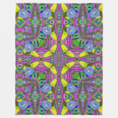 Kleurrijke Clown Mandala Fleece Deken (Voorkant)