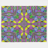 Kleurrijke Clown Mandala Fleece Deken (Voorkant (Horizontaal))