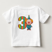 Kleurrijke Clown Met Regenboog Nummer (Achterkant)