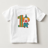 Kleurrijke Clown Met Regenboog Nummer (Achterkant)