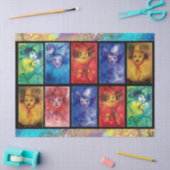 KLEURRIJKE CLOWNS COLLECTIE Venetiaanse Carnaval G Tissuepapier (Craft)