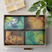 KLEURRIJKE CLOWNS COLLECTIE Venetiaanse Carnaval G Tissuepapier (Geschenk)