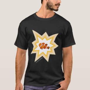 Kleurrijke Clownvis Handgeschilderd T-shirt