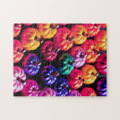 Kleurrijke cluster van Halloween pompoenen Legpuzzel (Horizontaal)