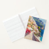 Kleurrijke Coastal Escape Spiral Notitieboek (Binnen)