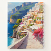 Kleurrijke Coastal Escape Spiral Notitieboek (Achterkant)