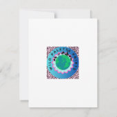 kleurrijke cobra notitiekaartje (Achterkant)