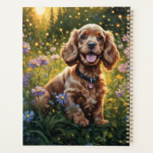 Kleurrijke Cocker Spaniel, geïnspireerd door de Na Planner (Achterkant)