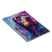 Kleurrijke Cocker Spaniel Notitieboek (Rechterzijde)