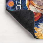 Kleurrijke Cocker Spaniel Papier Quilling Portret Muismat (Hoek)