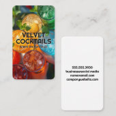 Kleurrijke Cocktail | Bovenaanzicht Visitekaartje (Voorkant / Achterkant)