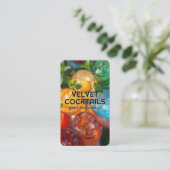 Kleurrijke Cocktail | Bovenaanzicht Visitekaartje (Staand voorkant)