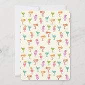 Kleurrijke Cocktail Collectie verjaardagsfeestje Kaart (Achterkant)