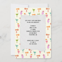 Kleurrijke Cocktail Collectie verjaardagsfeestje Kaart