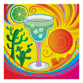 Kleurrijke Cocktail Perfect Poster