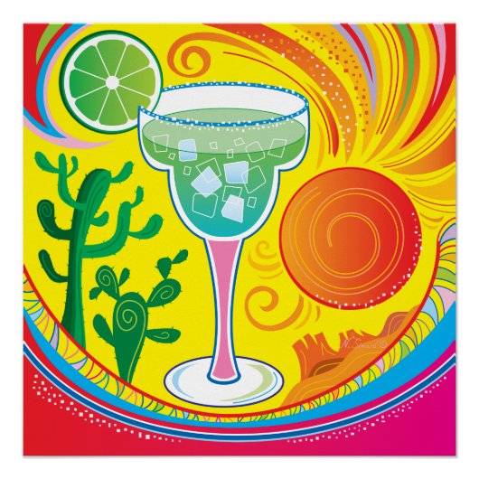 Kleurrijke Cocktail Perfect Poster (Voorkant)