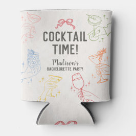 Kleurrijke Cocktailparty Retro Bruidsmeisjes Cadea Blikjeskoeler