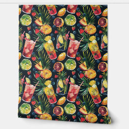 Kleurrijke cocktails behang