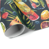 Kleurrijke Cocktails Cadeaupapier (Rol Hoek)